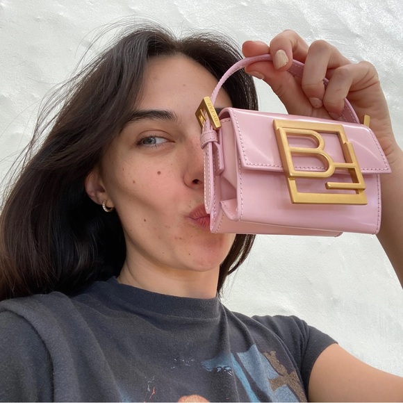 BY FAR Pink Micro Fran Shoulder Bag - Picture 3 of 9